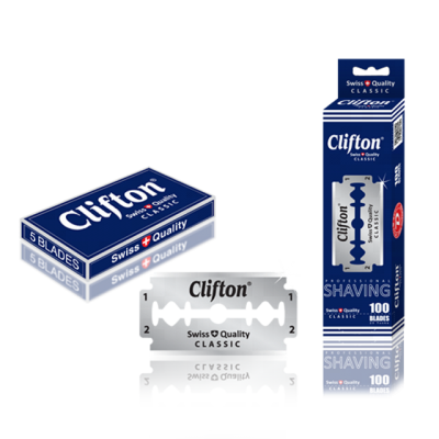 Disposable double edge Razor Blades Men Stainless Safety Barber Salon Shaving Blade CLIFTON CLASSIC DURABLADE SWISS QUALITY